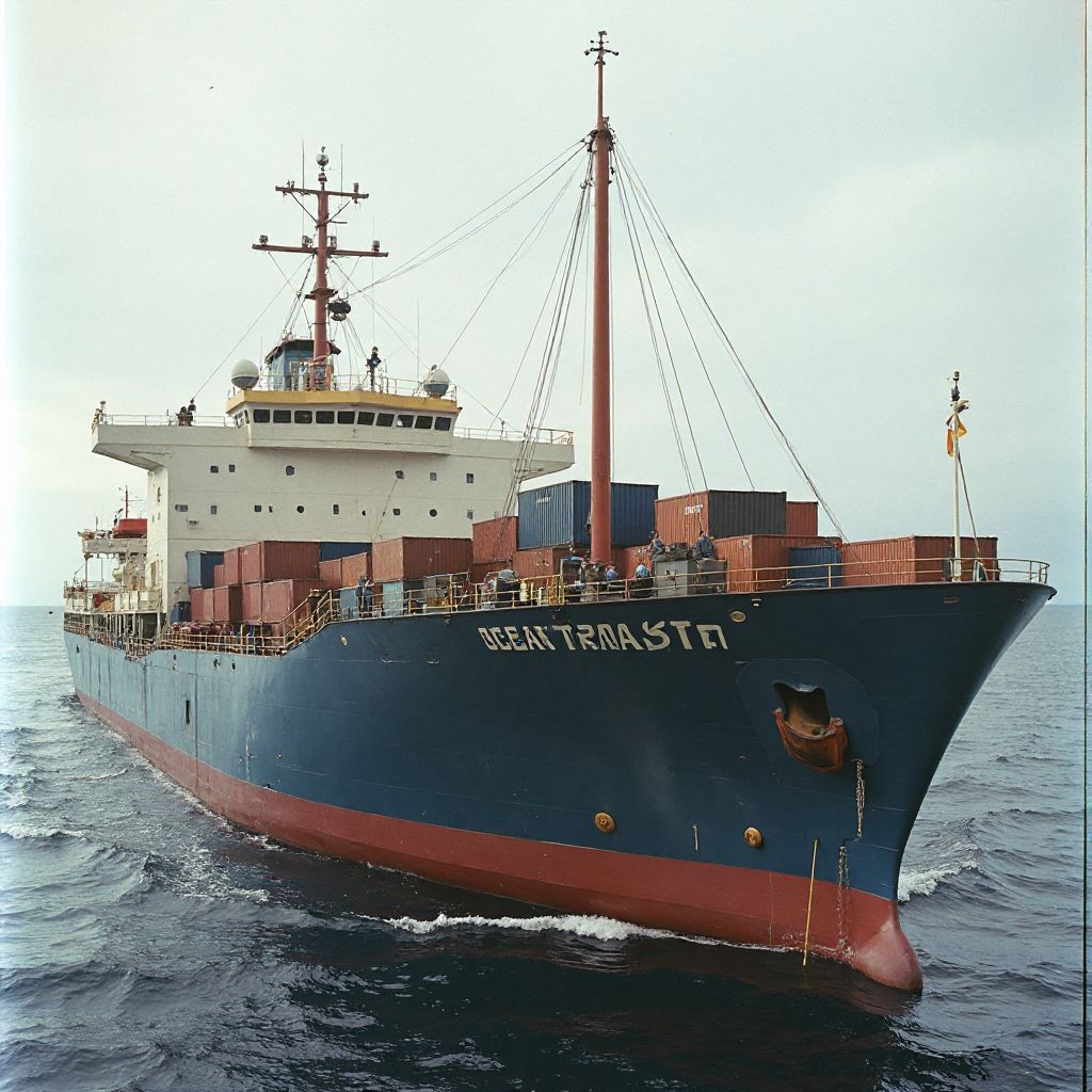 Historical photo of Ocean Transit's first vessel